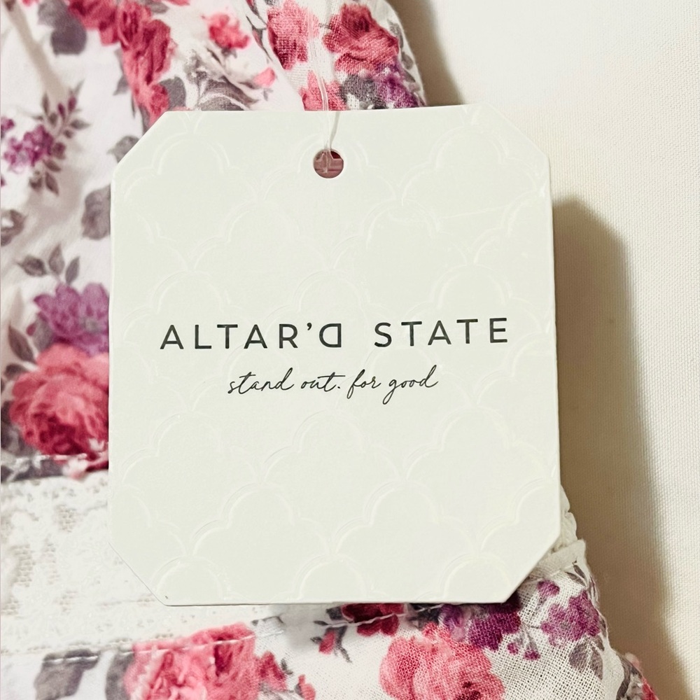Altar'd State NWT Ruffled Lace Floral Skort Size Large - Picture 4 of 12